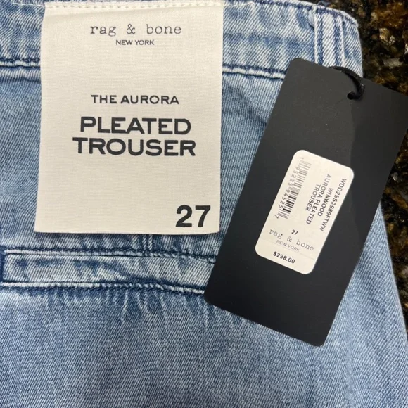 Rag & Bone Aurora Pleated Trouser - Size 27 (4) - Winwood - Picture 3 of 5